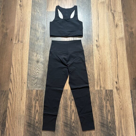 Girlfriend Collective Leggings & Sports Bra Set Black Size S NWT G4 - Picture 1 of 10